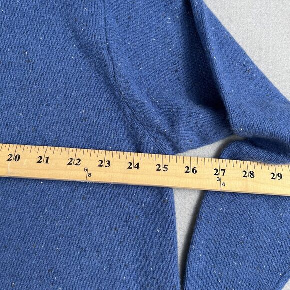 J.Jill Sweater Womens XS Blue Pure Jill 3/4 Sleeve One Button Wool Cardigan - Picture 5 of 12
